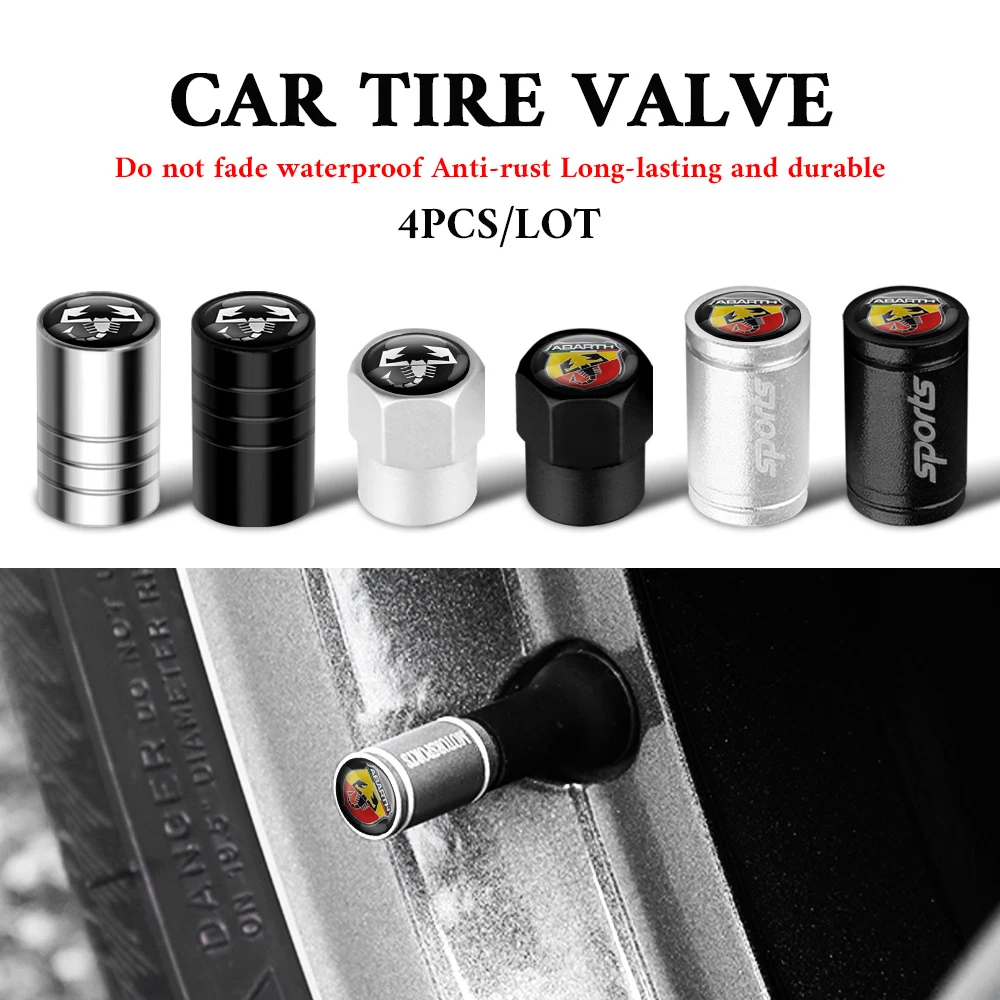 4Pcs Car Styling Abarth Emblem Metal Alloy Car Wheel Tire Valve Caps Stem Cover For Fiat 500 Punto Palio Bravo Tipo Panda Doblo
4Pcs Car Styling Abarth Emblem Metal Alloy Car Wheel Tire Valve Caps Stem Cover For Fiat 500 Punto Palio Bravo Tipo Panda Doblo