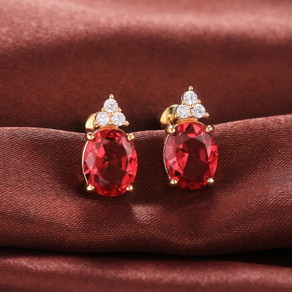 Vintage Female Rainbow Oval Zircon Earrings Charm Gold Silver Color Stud Earrings Cute Crystal Crown Wedding Earrings For Women
Vintage Female Rainbow Oval Zircon Earrings Charm Gold Silver Color Stud Earrings Cute Crystal Crown Wedding Earrings For Women