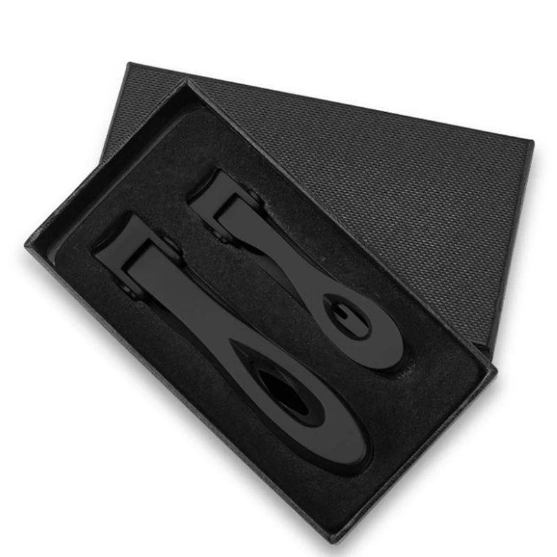 2PCS/SET Black Fingernail &Toenail Clipper with Sharp and Sturdy Blade, Stainless Steel Clippers
2PCS/SET Black Fingernail &Toenail Clipper with Sharp and Sturdy Blade, Stainless Steel Clippers