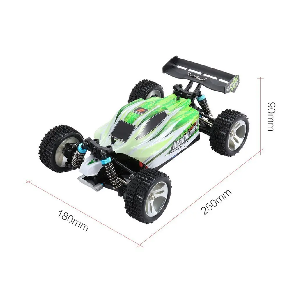 WLtoys A959B 2.4G 1/18 Full Proportional Remote Control 4WD Vehicle 70KM/h High Speed Electric RTR Off-road Buggy RC Car
WLtoys A959B 2.4G 1/18 Full Proportional Remote Control 4WD Vehicle 70KM/h High Speed Electric RTR Off-road Buggy RC Car