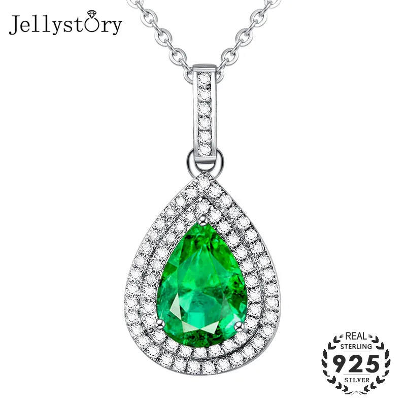 Jellystory New 925 Silver Jewelry Pendant Necklace with Water Drop Shape Emerald Zircon Gemstone Pendants for Women Wedding Gift
Jellystory New 925 Silver Jewelry Pendant Necklace with Water Drop Shape Emerald Zircon Gemstone Pendants for Women Wedding Gift