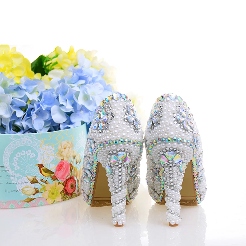Pumps Women Wedding Pearl Shoes White High Heels Crystal Decor Round Toe Sexy Female Bridal Shoes Rhinestone Ladies Party Shoes
Pumps Women Wedding Pearl Shoes White High Heels Crystal Decor Round Toe Sexy Female Bridal Shoes Rhinestone Ladies Party Shoes