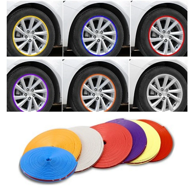Car Vehicle Wheel Rims Trim Colorful Strip Tape Rims Protection Decorative Rubber Strip Decor Tire Guard Line Molding Trim
Car Vehicle Wheel Rims Trim Colorful Strip Tape Rims Protection Decorative Rubber Strip Decor Tire Guard Line Molding Trim