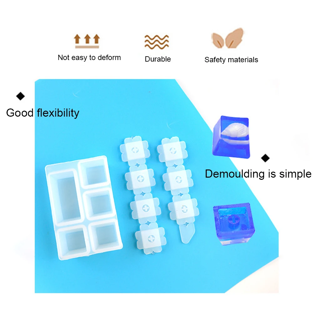 1 Set Key Cover Mold Silicone DIY Mechanical Keyboard Key Cover Cap Silicone Mold Epoxy Mould Craft Tool Key Cover Mold Reusable 
1 Set Key Cover Mold Silicone DIY Mechanical Keyboard Key Cover Cap Silicone Mold Epoxy Mould Craft Tool Key Cover Mold Reusable