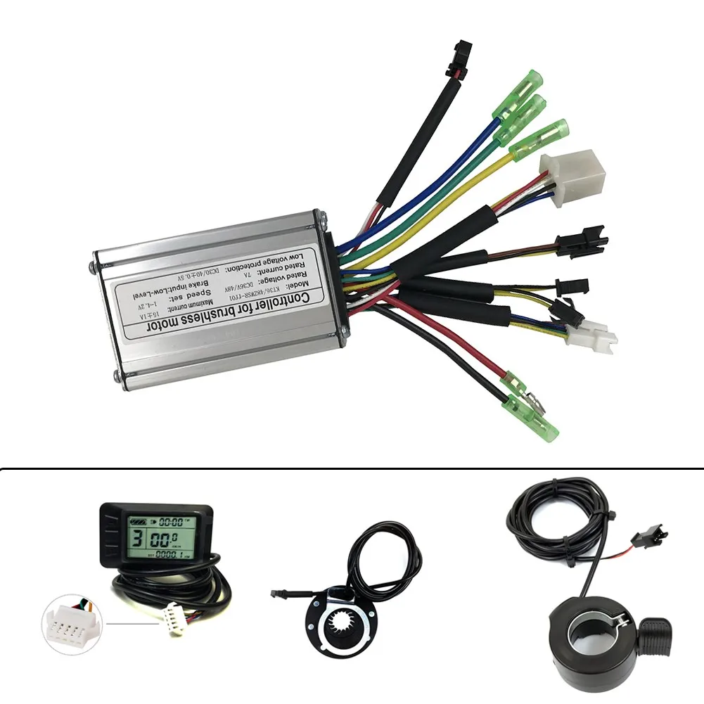 KT 36/48V Electric Bicycle 250W Hub Motor LCD7U Meter + 15A Controller + 8 Magnetic Point Boost Sensor + 130X Finger Dial Set
KT 36/48V Electric Bicycle 250W Hub Motor LCD7U Meter + 15A Controller + 8 Magnetic Point Boost Sensor + 130X Finger Dial Set