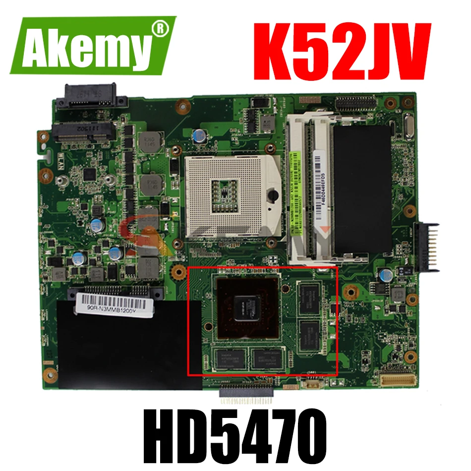 Материнская плата Akemy K52JV для ноутбука ASUS K52J оригинальная материнская HM55 GT540M -