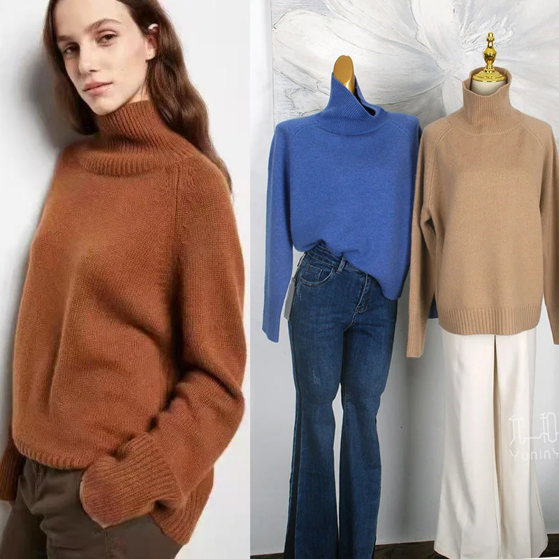2022 new elegant comfortable loose Oversize high Lapel over 400g cashmere thick women's sweater
2022 new elegant comfortable loose Oversize high Lapel over 400g cashmere thick women's sweater
