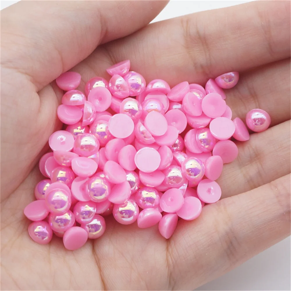1000/500pcs 2-5mm and Mixed Size Light Rose AB Glue on ABS Imitation Half Round Pearls Resin Flatback Beads Craft Jewelry Making
1000/500pcs 2-5mm and Mixed Size Light Rose AB Glue on ABS Imitation Half Round Pearls Resin Flatback Beads Craft Jewelry Making