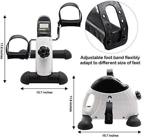 Suitable for Legs and Arms, Portable Exercise Pedal Bike, Mini Exercise Dog with LCD Display, White
Suitable for Legs and Arms, Portable Exercise Pedal Bike, Mini Exercise Dog with LCD Display, White