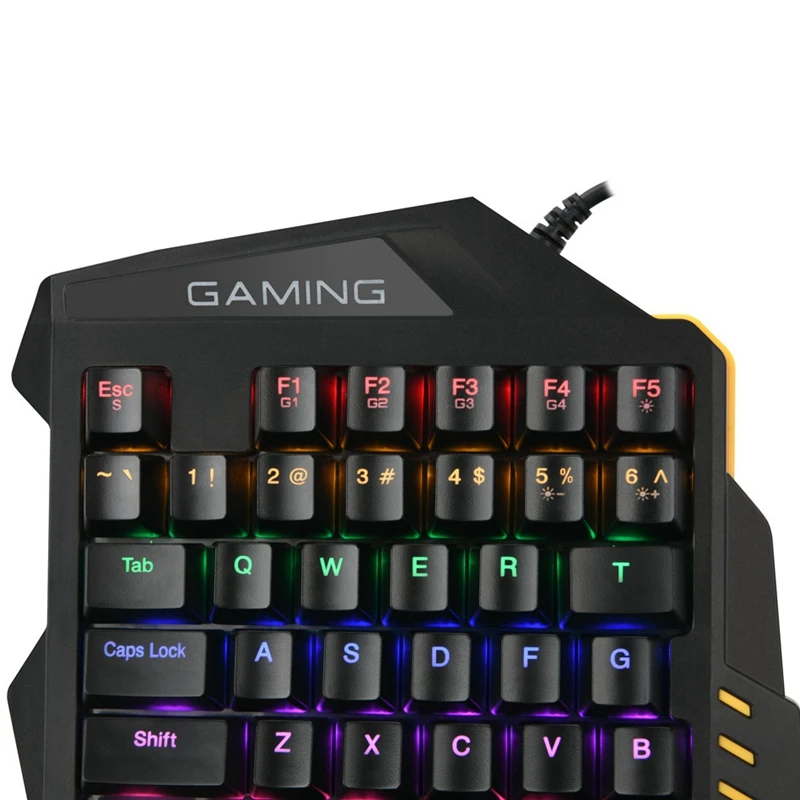 G94 USB Mechanical Keyboard 35 Keys 3 Kinds of LED Backlight Mechanical Game Green Axis One-Handed Keyboard
G94 USB Mechanical Keyboard 35 Keys 3 Kinds of LED Backlight Mechanical Game Green Axis One-Handed Keyboard