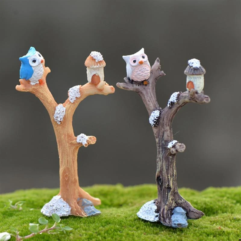 2pcs/lot Cute Owl Tree Miniature Garden Decoration Vintage Cartoon Animals Figurines Fairy Modern Home Decorations Accessories
2pcs/lot Cute Owl Tree Miniature Garden Decoration Vintage Cartoon Animals Figurines Fairy Modern Home Decorations Accessories