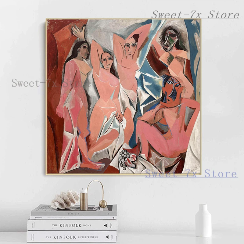 Picasso Les Demoiselles D'Avignon Canvas Painting Art Nordic Posters and Prints Wall Pictures for Living Room Decor Frameless
Picasso Les Demoiselles D'Avignon Canvas Painting Art Nordic Posters and Prints Wall Pictures for Living Room Decor Frameless