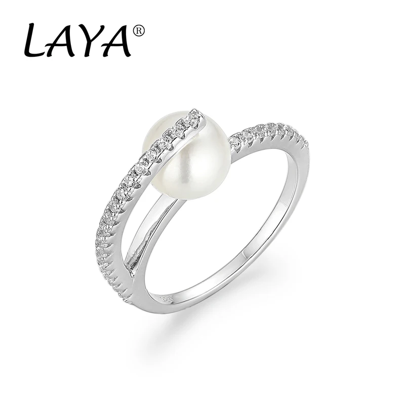 LAYA 925 Sterling Silver Fashion Double Line High Quality Zircon Shell Pearl Bead Ring Luxury Jewelry For Women's Wedding Party
LAYA 925 Sterling Silver Fashion Double Line High Quality Zircon Shell Pearl Bead Ring Luxury Jewelry For Women's Wedding Party