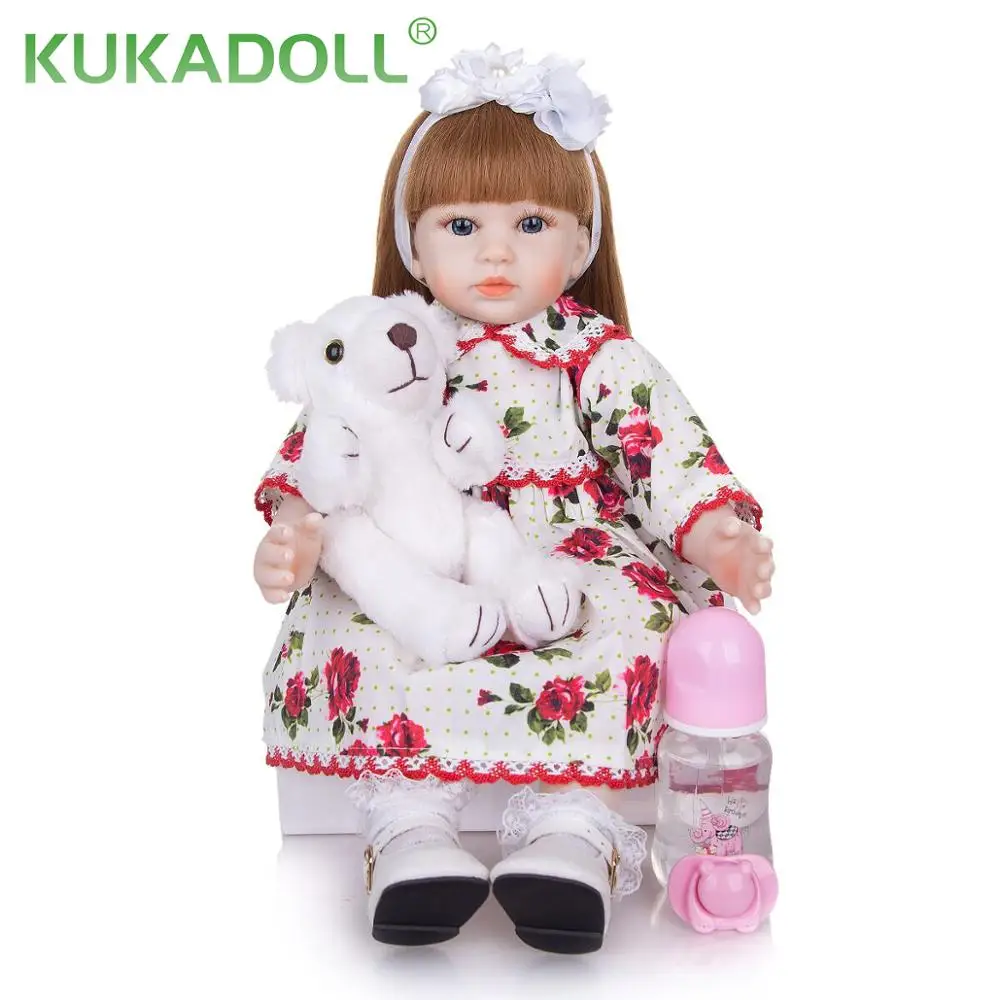 Фото Кукла KUKADOLL 19 дюймов новорожденные младенцы ткань тело силиконовые конечности 48