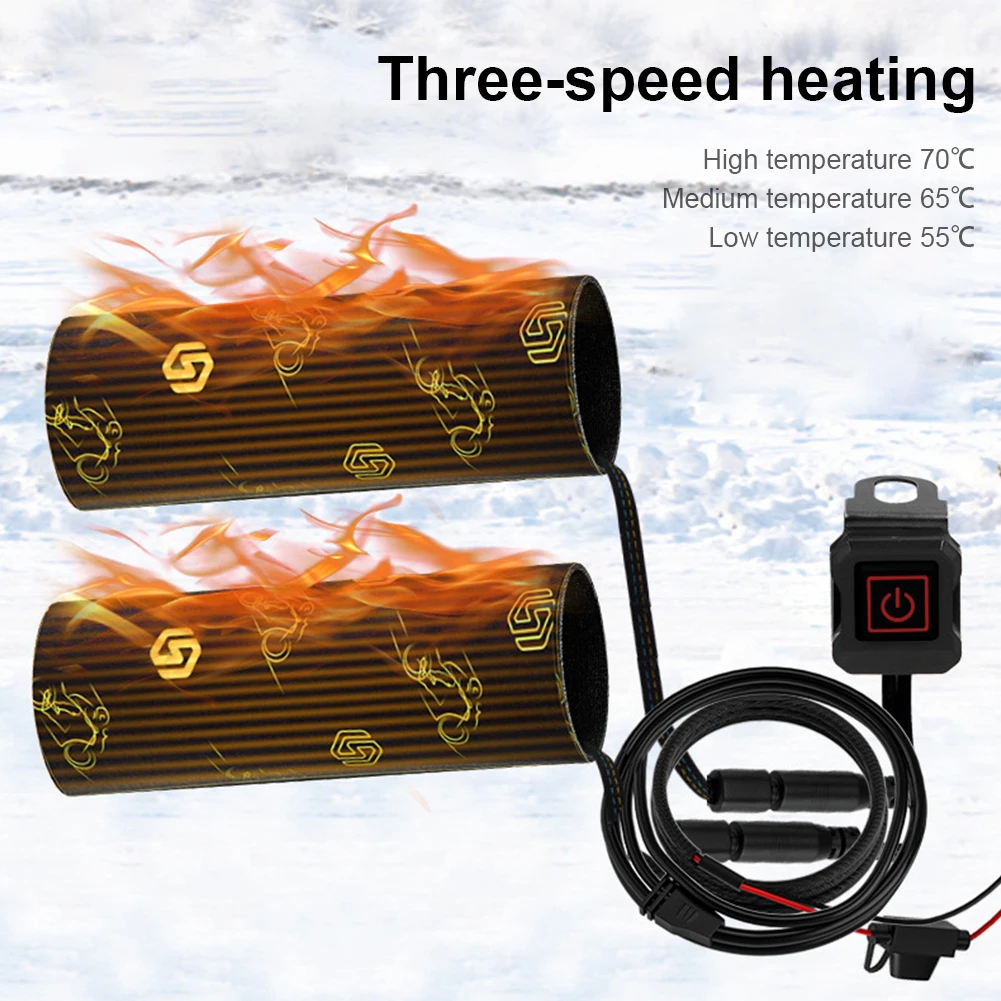12V Universal Electric Heated Handlebar Grip Pad Heating Handlebar 3 Heats Winter Grip Heater Warmer ATV Motorcycle Accessories
12V Universal Electric Heated Handlebar Grip Pad Heating Handlebar 3 Heats Winter Grip Heater Warmer ATV Motorcycle Accessories