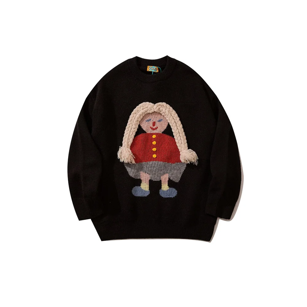 Autumn Cartoon Sweater Men Vintage Streetwear Knitted Sweater Japanese Harajuku Casual Women Knitwear Warm Stylish Pullovers
Autumn Cartoon Sweater Men Vintage Streetwear Knitted Sweater Japanese Harajuku Casual Women Knitwear Warm Stylish Pullovers