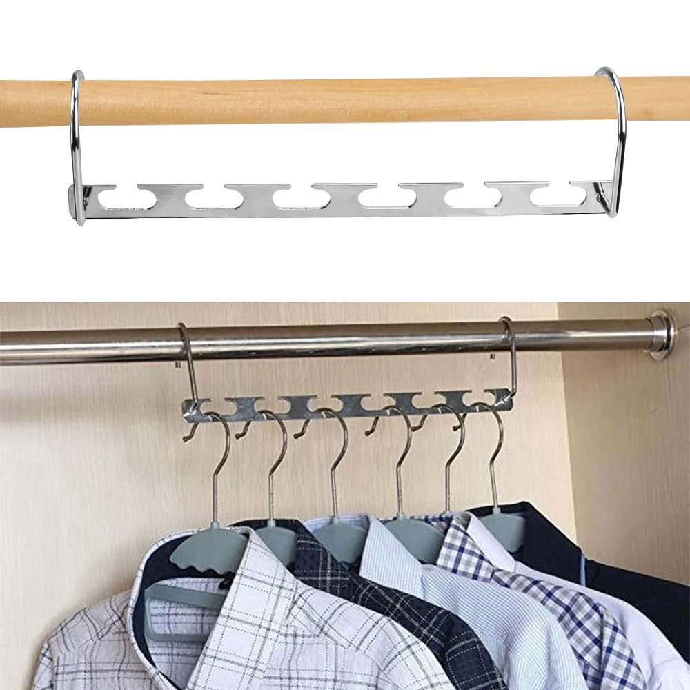 Вешалка-органайзер для одежды, компактная быстросохнущая стойка для хранения, товары для спальни, Волшебная вешалка для одежды с 6 отверсти... 
Вешалка-органайзер для одежды, компактная быстросохнущая стойка для хранения, товары для спальни, Волшебная вешалка для одежды с 6 отверсти...