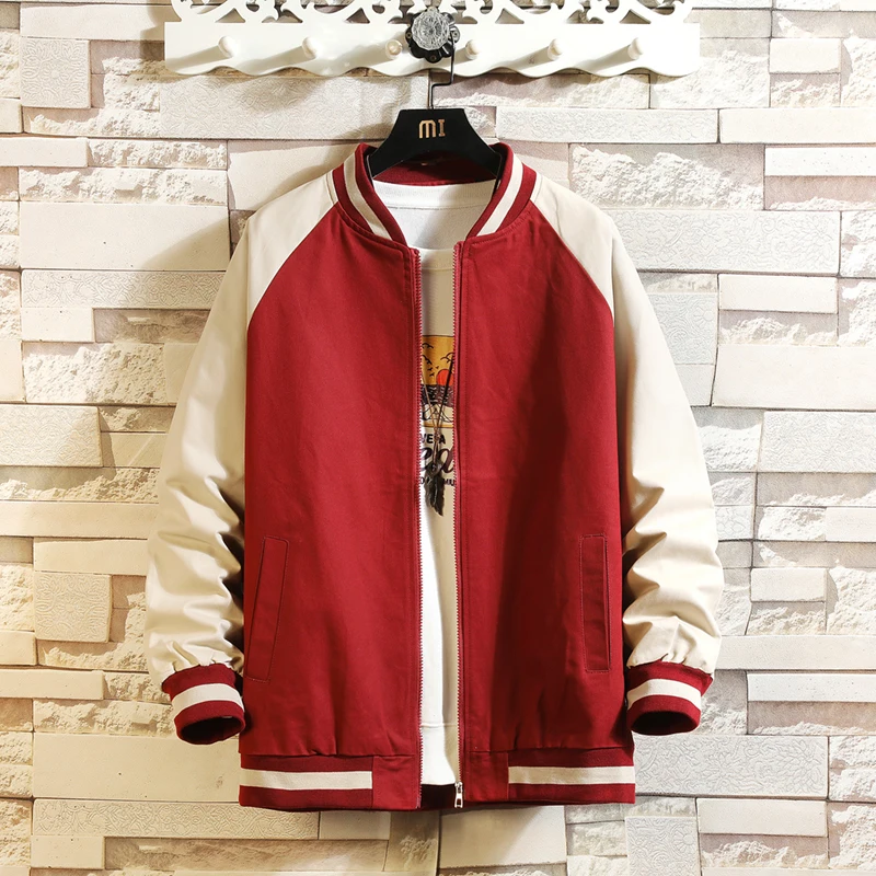 2021 Men Baseball Jacket Mens Hip Hop Streetwear Coat Retro Black Patchwork Harajuku Bomber Jacket Windbreaker Oversized Jacket
2021 Men Baseball Jacket Mens Hip Hop Streetwear Coat Retro Black Patchwork Harajuku Bomber Jacket Windbreaker Oversized Jacket