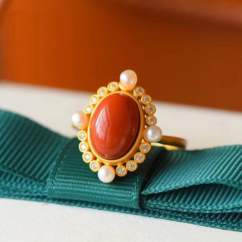 Natural Hetian jade oval egg face Chinese style retro creative luxury inlaid pearl zircon silver open rings for women
Natural Hetian jade oval egg face Chinese style retro creative luxury inlaid pearl zircon silver open rings for women