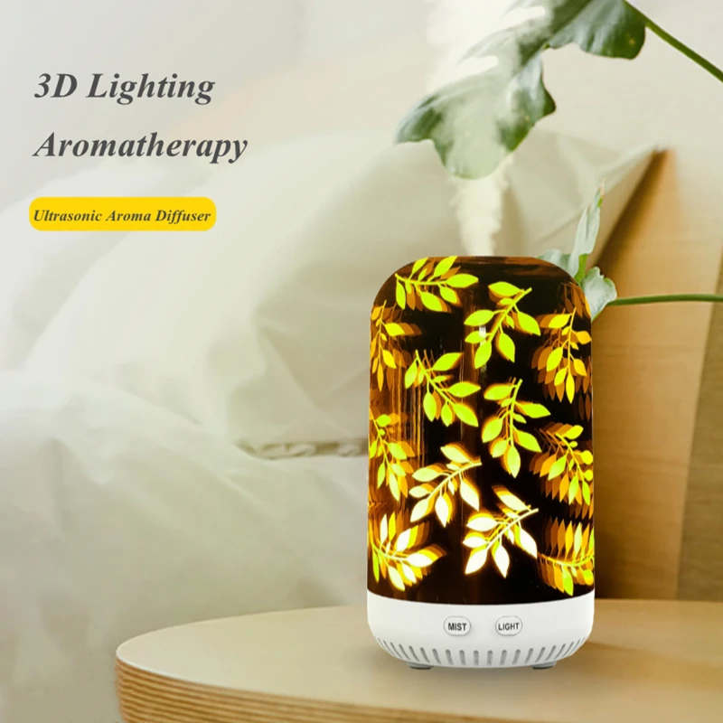 3D Glass Essential Oil Diffuser USB Air Humidifier with Color Changing LED Aromatherapy Lamp Ultrasonic Cool Mist Aroma Diffuser
3D Glass Essential Oil Diffuser USB Air Humidifier with Color Changing LED Aromatherapy Lamp Ultrasonic Cool Mist Aroma Diffuser