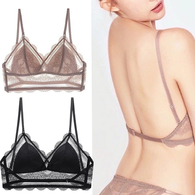 Sexy Lingerie for Women Underwear French Style Soft Bralette Deep V Lace Wireless Triangular Padded Cups Backless Women's Bra
Sexy Lingerie for Women Underwear French Style Soft Bralette Deep V Lace Wireless Triangular Padded Cups Backless Women's Bra