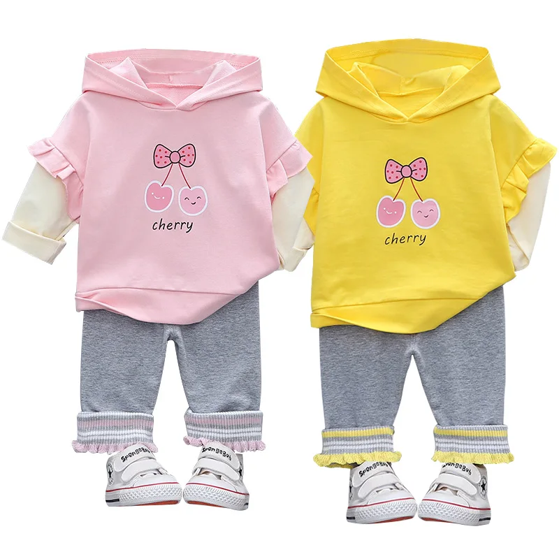 Baby clothes spring/autumn cartoon casual hooded sweater trousers 2-piece suit cute baby girl lace pants suit girl sweater suit
Baby clothes spring/autumn cartoon casual hooded sweater trousers 2-piece suit cute baby girl lace pants suit girl sweater suit