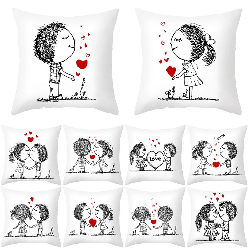 Valentine's Day Style Printed Pillowcases Modern Simple Fashion Sofa Cushion New Home Covers Soft Comfortable Pillowcases
Valentine's Day Style Printed Pillowcases Modern Simple Fashion Sofa Cushion New Home Covers Soft Comfortable Pillowcases