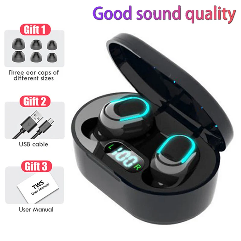 

TWS Auriculares Fone Bluetooth Gamer Wireless Headphones Sport Headset Earphones De Ouvido Microfono Audifonos Handfree Earbuds