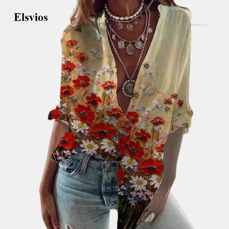 2021 Spring Floral Print Women Shirt Blouse Summer Elegant Stand Collar Office Ladies Shirts Blusa Casual Long Sleeve Loose Tops 
2021 Spring Floral Print Women Shirt Blouse Summer Elegant Stand Collar Office Ladies Shirts Blusa Casual Long Sleeve Loose Tops