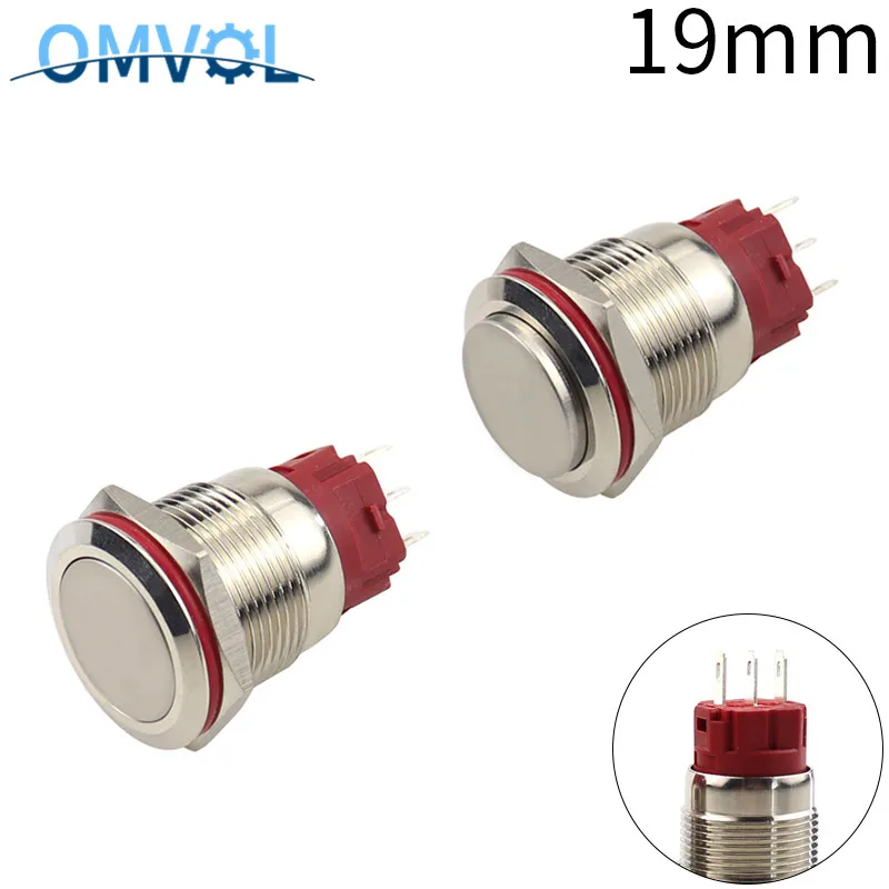 1PC 19mm Waterproof Self-Locking/Self-Recovery Round Stainless Steel Metal Push Button Switch Car Start Flat Head & High Head
1PC 19mm Waterproof Self-Locking/Self-Recovery Round Stainless Steel Metal Push Button Switch Car Start Flat Head & High Head
