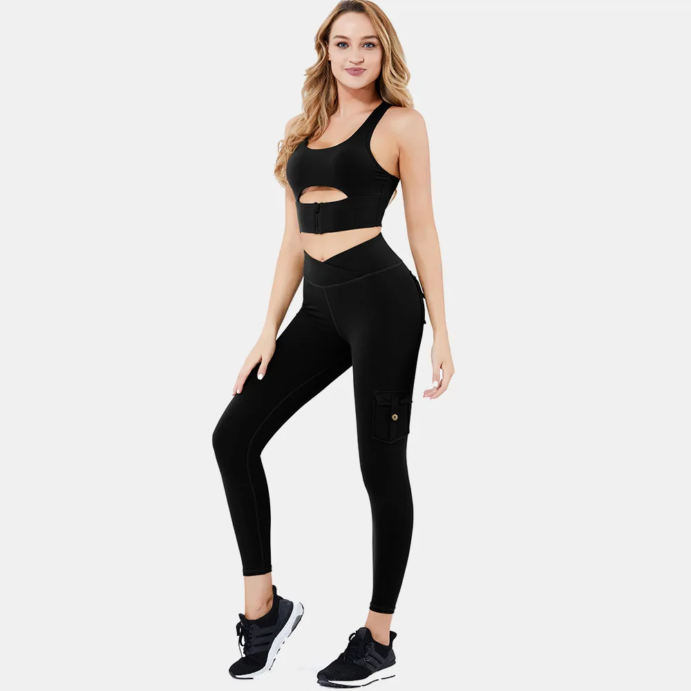 2021 Two Piece Suits Workout Suit Women Yoga Wear Workwear Suit Super Elastic Hip-Lifting with Pockets Fitness Clothes Yoga Set
2021 Two Piece Suits Workout Suit Women Yoga Wear Workwear Suit Super Elastic Hip-Lifting with Pockets Fitness Clothes Yoga Set
