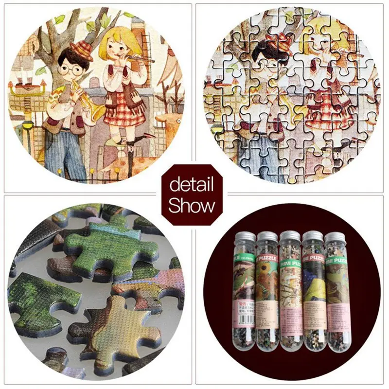 150 Pcs Tube Mini Paper Puzzles Game Assemble Toy Games Jigsaw Toys For Children Adults Learning Education Brain Teaser 
150 Pcs Tube Mini Paper Puzzles Game Assemble Toy Games Jigsaw Toys For Children Adults Learning Education Brain Teaser