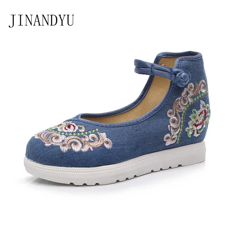 Handmade Vintage Pumps Hidden Wedge Heel Women Cotton Embroidered Canvas Shoes Mid Top Ankle Strap Casual Sneaker Wedge Pumps
Handmade Vintage Pumps Hidden Wedge Heel Women Cotton Embroidered Canvas Shoes Mid Top Ankle Strap Casual Sneaker Wedge Pumps