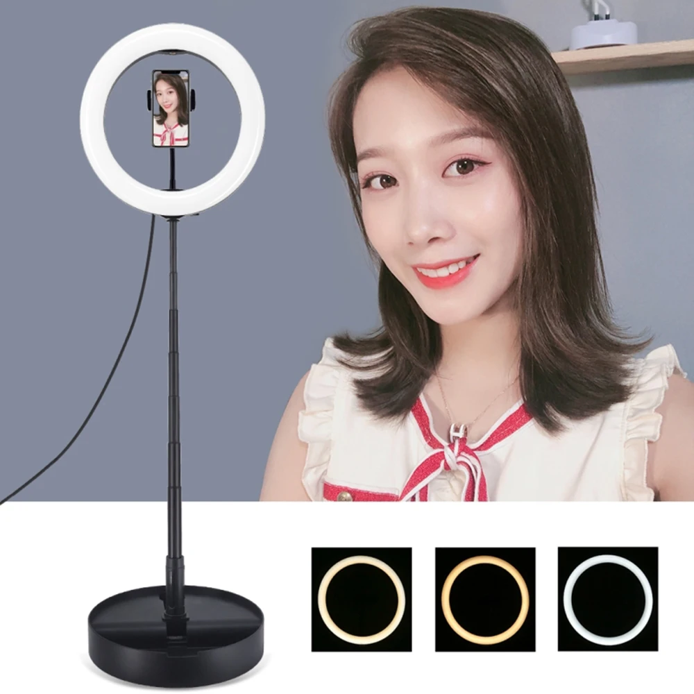 10.2 inch Dimmable Led Photography Selfie Fill Light with Telescopic Folding Stand & Mobile Phone Clamp Dimmable Photography
10.2 inch Dimmable Led Photography Selfie Fill Light with Telescopic Folding Stand & Mobile Phone Clamp Dimmable Photography