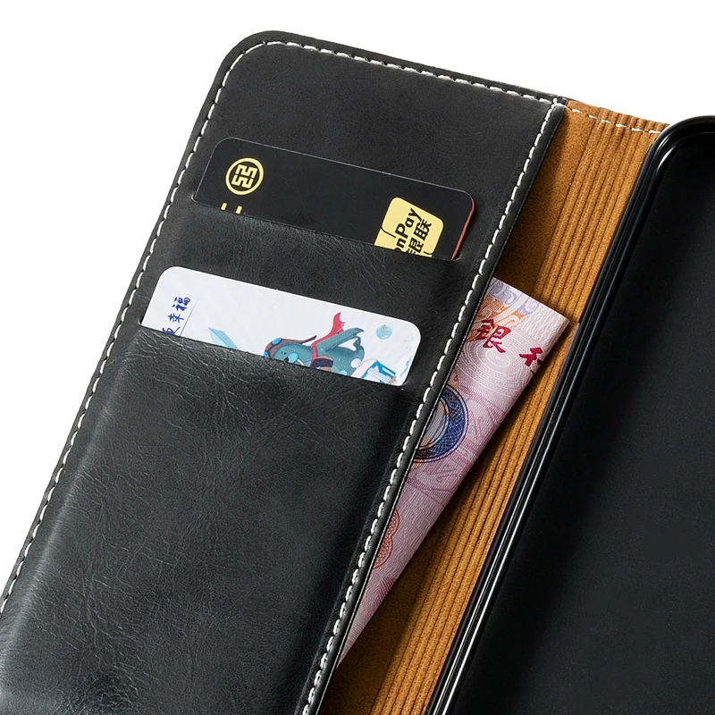 Pu Leather Wallet Phone Case For Samsung Galaxy A50 Flip Book Business Soft Silicone Back Cover | Мобильные телефоны и