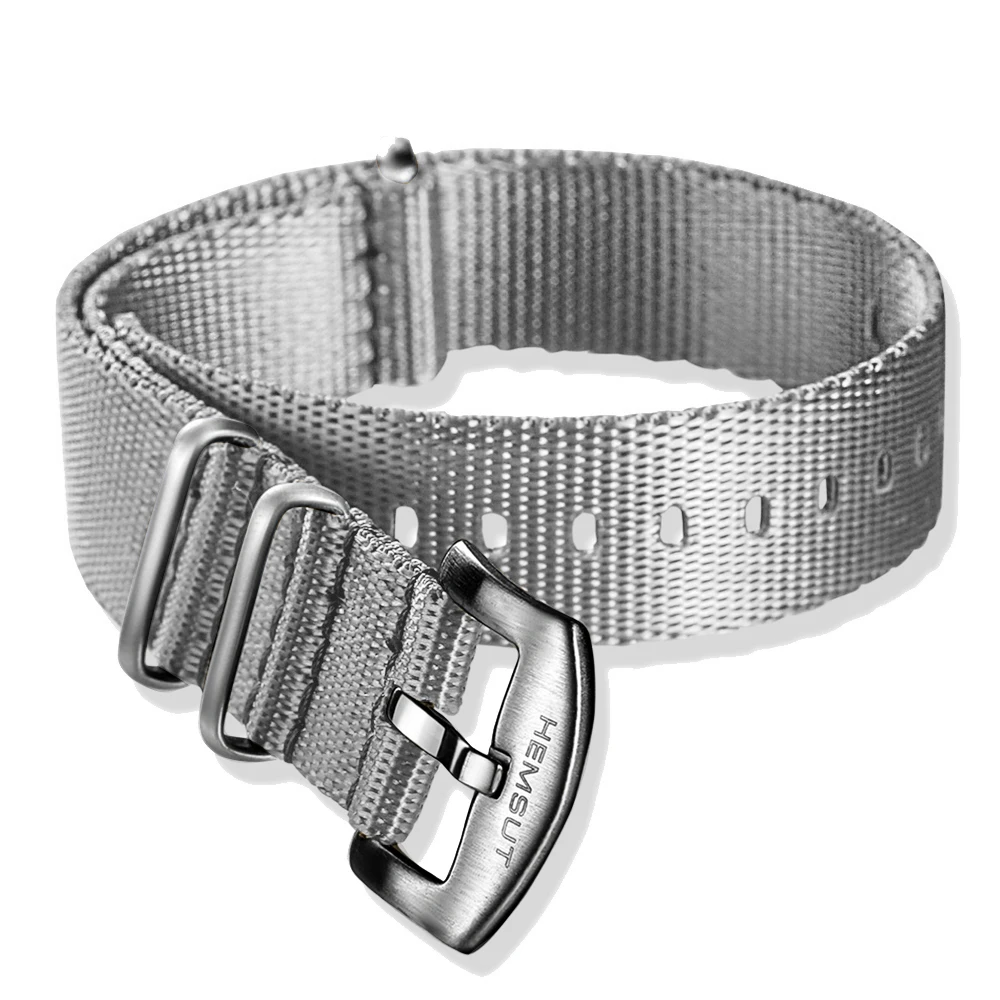 Nato Watch Band Nylon Grey One piece Replace Seatbelt Watch Straps For Men or Women Watch 18mm 20mm 22mm 24mm
Nato Watch Band Nylon Grey One piece Replace Seatbelt Watch Straps For Men or Women Watch 18mm 20mm 22mm 24mm