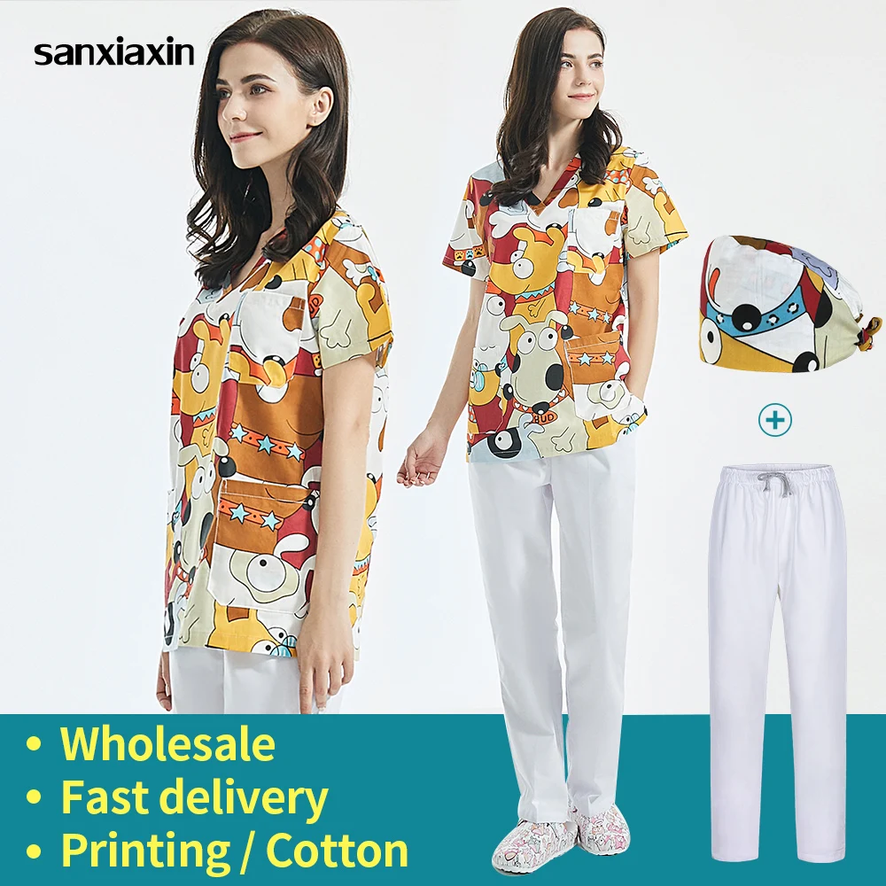 Unisex Pet grooming institutions Scrubs tops V-Neck Beauty Salon work clothing Scrubs women work-wear High Quality Spa Uniforms
Unisex Pet grooming institutions Scrubs tops V-Neck Beauty Salon work clothing Scrubs women work-wear High Quality Spa Uniforms