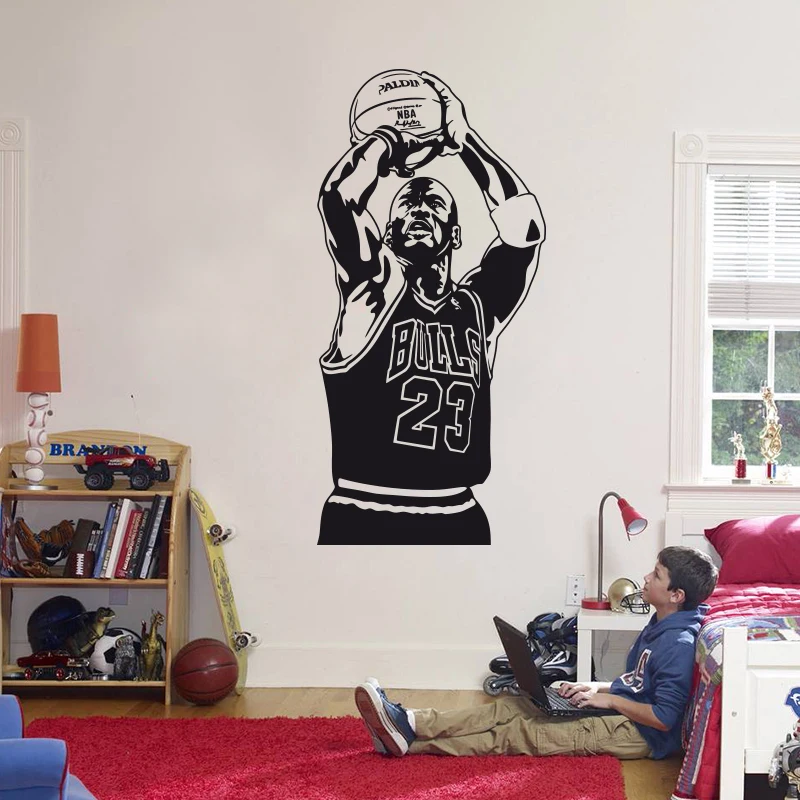 New Design Michael Wall Sticker Vinyl DIY Home Decor Basketball Player Decals Sport Star For Kids Room Free Shipping
New Design Michael Wall Sticker Vinyl DIY Home Decor Basketball Player Decals Sport Star For Kids Room Free Shipping