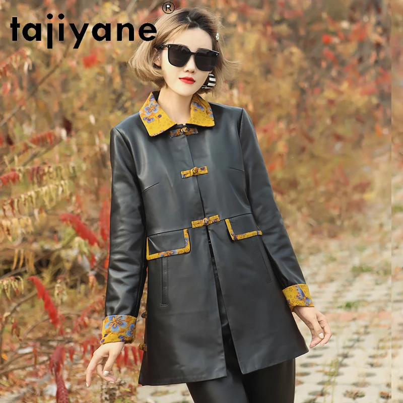 Tajiyane 2021 100% Genuine Sheepskin Leather Jacket Fashion Yellow Collar Leather Jackets Women Clothing Jaqueta Feminina Gmm742
Tajiyane 2021 100% Genuine Sheepskin Leather Jacket Fashion Yellow Collar Leather Jackets Women Clothing Jaqueta Feminina Gmm742