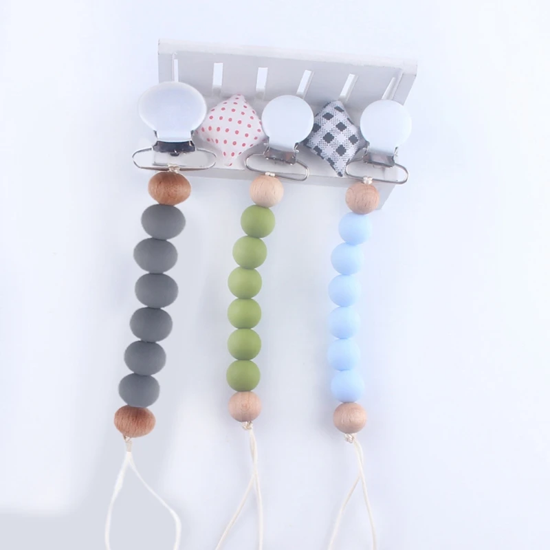 Pacifier Clips Chain Silicone Dummy Clip Holder Soother Chains Baby Teething Toy
Pacifier Clips Chain Silicone Dummy Clip Holder Soother Chains Baby Teething Toy