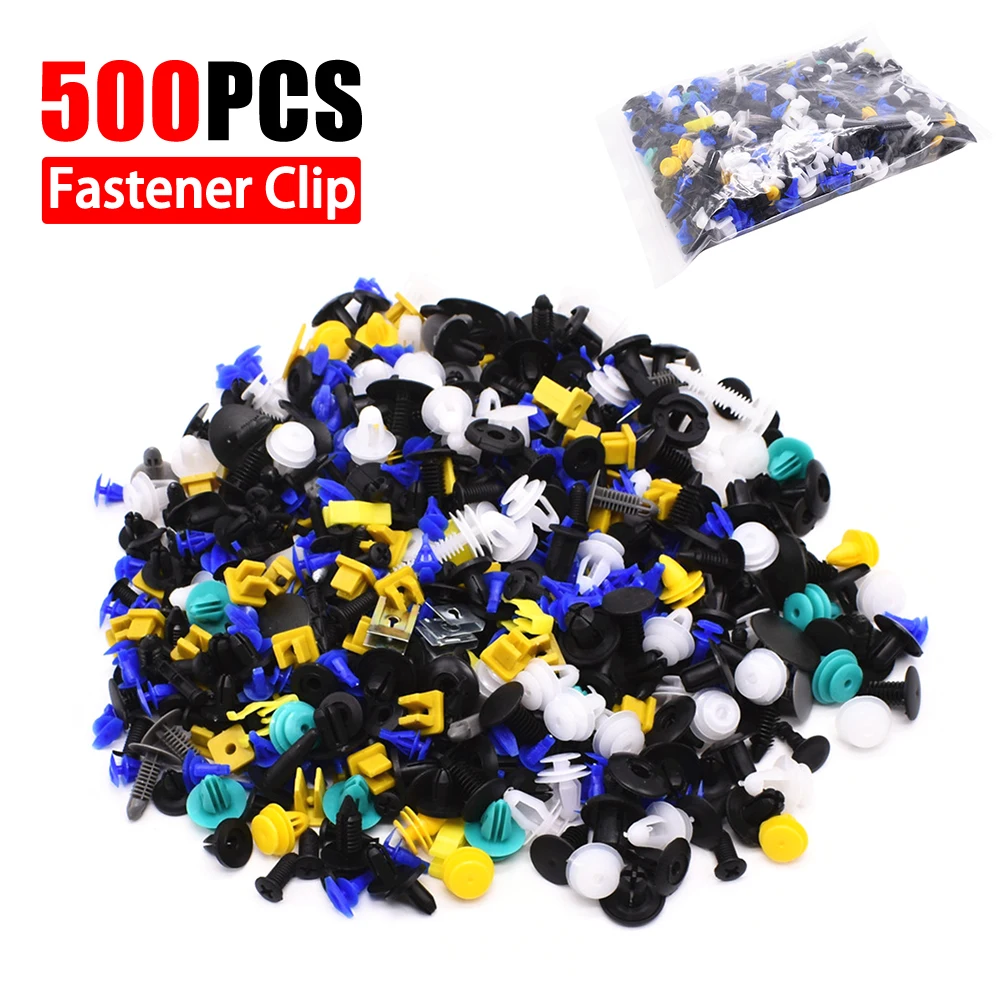 500PCS Mixed Auto Fastener Vehicle Car Bumper Clips Retainer Fastener Rivet Door Panel Fender Liner Universal Fit for Car
500PCS Mixed Auto Fastener Vehicle Car Bumper Clips Retainer Fastener Rivet Door Panel Fender Liner Universal Fit for Car