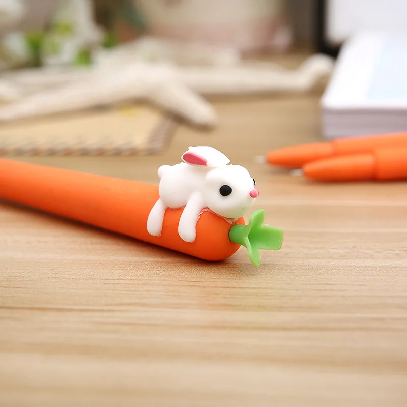 Korean New Cute Cartoon Creative White Rabbit Love Carrot Students Black Neutral Pen Office Signature Pen Stationery For Office
Korean New Cute Cartoon Creative White Rabbit Love Carrot Students Black Neutral Pen Office Signature Pen Stationery For Office