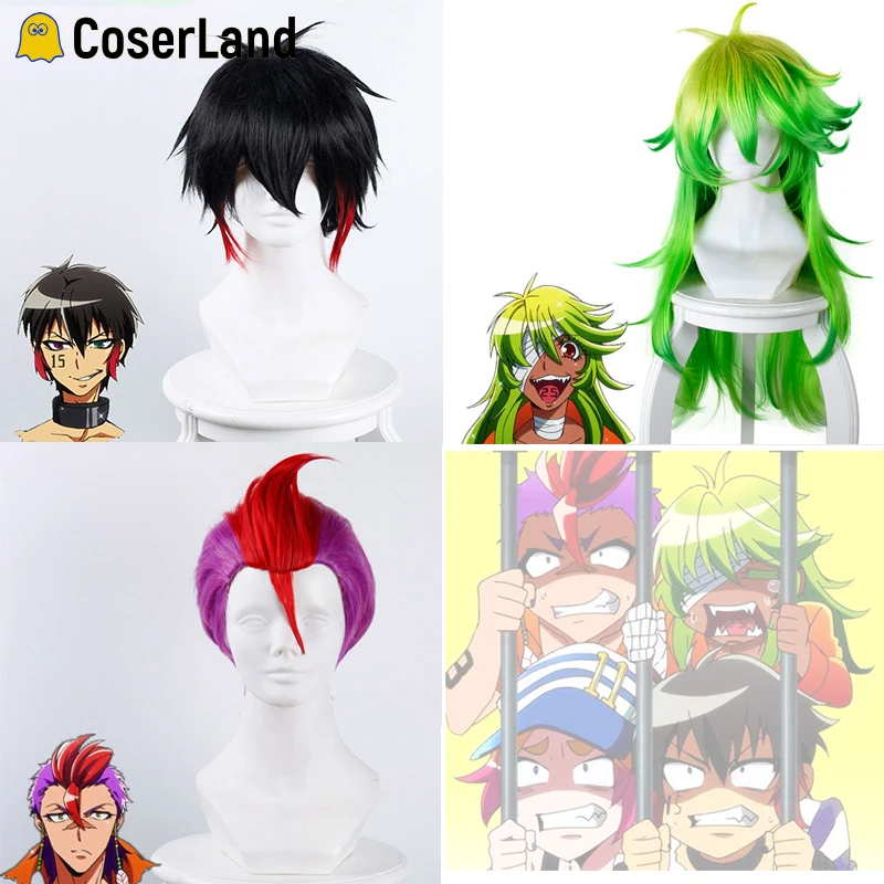 Detentionhouse Nanbaka No.15 Jyugo No.25 Nico No.69 Rock Cosplay Wigs Detention House Nanbaka Black Short Wig Long Green Wig
Detentionhouse Nanbaka No.15 Jyugo No.25 Nico No.69 Rock Cosplay Wigs Detention House Nanbaka Black Short Wig Long Green Wig