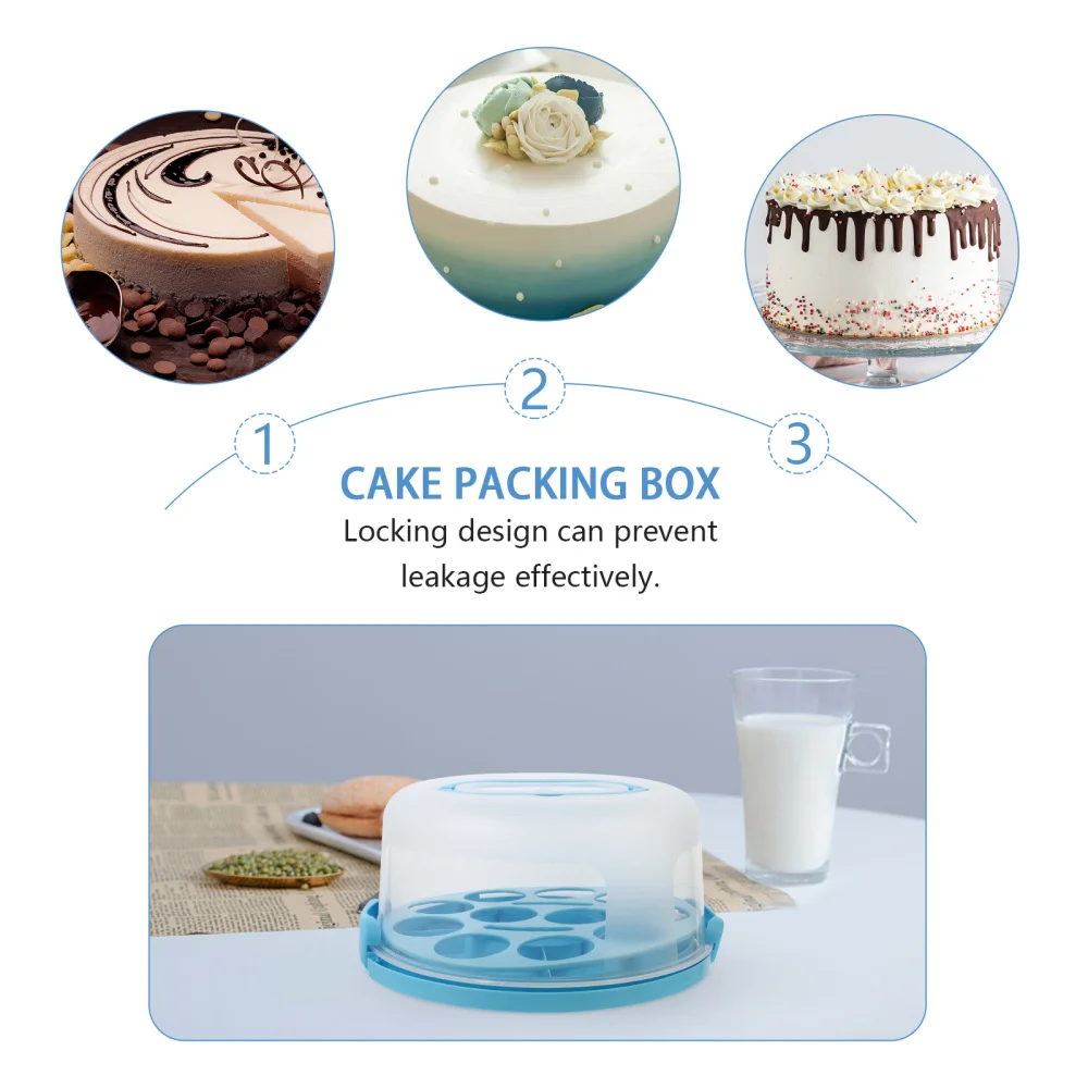 1pc Reusable Cake Box Handheld Cupcake Dessert Fresh Keeping Container 
1pc Reusable Cake Box Handheld Cupcake Dessert Fresh Keeping Container