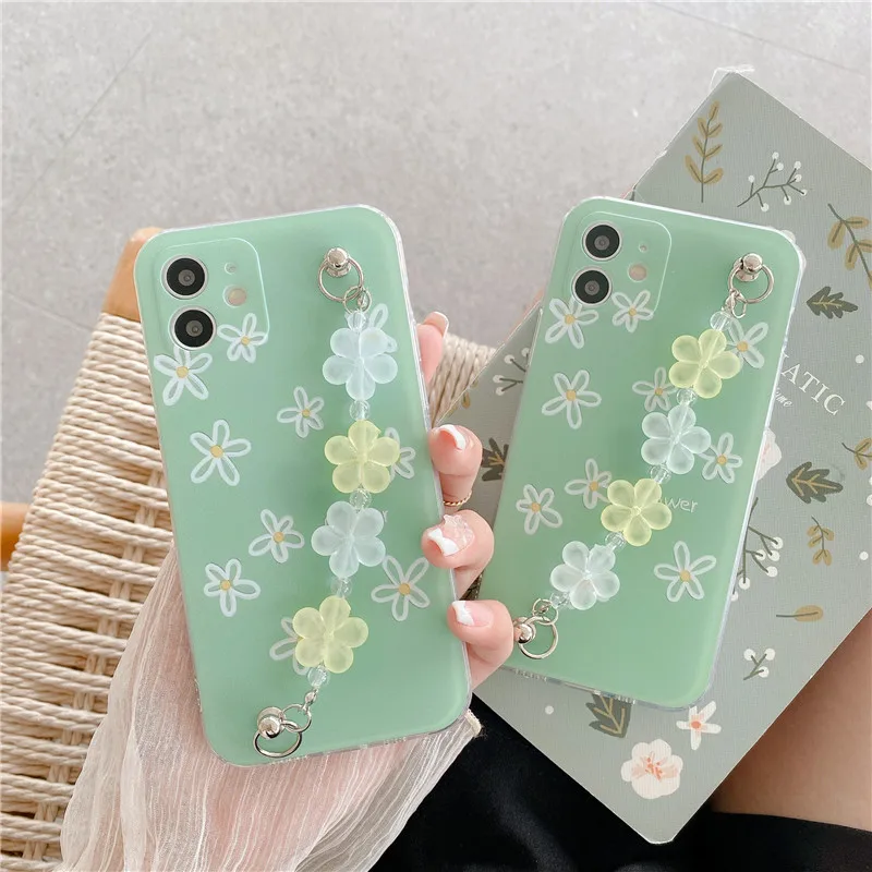 Cartoon Flowers Cute Bracelet Shockproof Camera Protection Phone Case for iPhone 12 11 Pro Max XR X XS 7 8 plus Soft Back Cover
Cartoon Flowers Cute Bracelet Shockproof Camera Protection Phone Case for iPhone 12 11 Pro Max XR X XS 7 8 plus Soft Back Cover