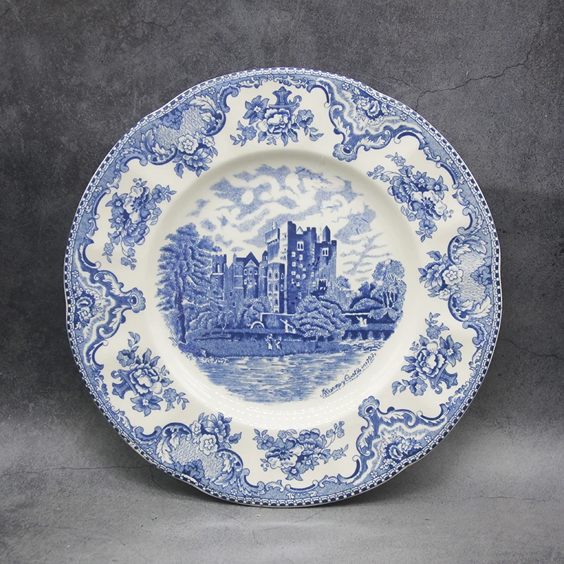 The Blue Britain Castles Dinner Set European Style Dinner Ware Ceramic Breakfast Plate Beef Dishes Dessert Dish Soup Bowl
The Blue Britain Castles Dinner Set European Style Dinner Ware Ceramic Breakfast Plate Beef Dishes Dessert Dish Soup Bowl