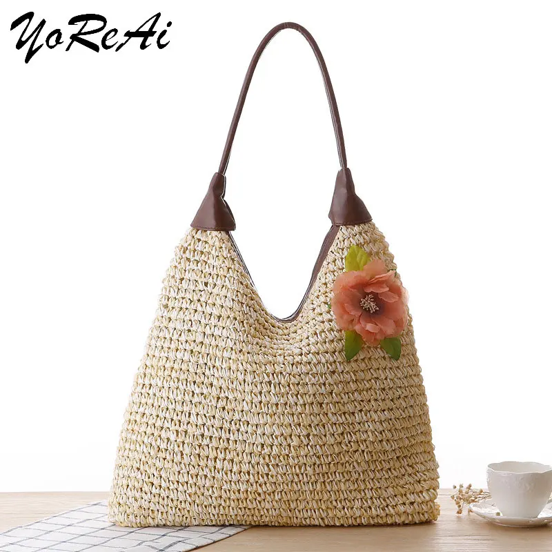YoReAi Straw Beach Bag Vintage Handmade Woven Shoulder Bags Flowers Rattan Pack Bohemian Summer Vacation Casual Bags 2022 New
YoReAi Straw Beach Bag Vintage Handmade Woven Shoulder Bags Flowers Rattan Pack Bohemian Summer Vacation Casual Bags 2022 New