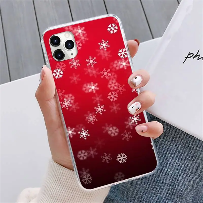 Рождественский чехол для телефона с Санта-Клаусом оленем елкой iphone 12 5 5s 5c se 6 6s 7 8