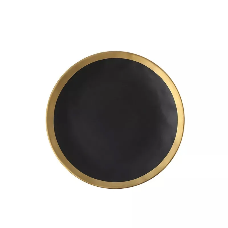 European Gold Side Ceramic Plate Western Food Steak Tableware Salad Dessert Plate Pasta Dinnerware Home Tray Kitchen Accessories
European Gold Side Ceramic Plate Western Food Steak Tableware Salad Dessert Plate Pasta Dinnerware Home Tray Kitchen Accessories