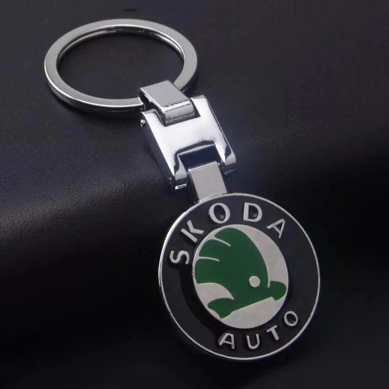 1PC Metal Car Emblem Keychain Key Chain Rings For Skoda Octavia A2 A5 A7 Fabia Rapid Superb Yeti Friend Gift Accessories | Автомобили и